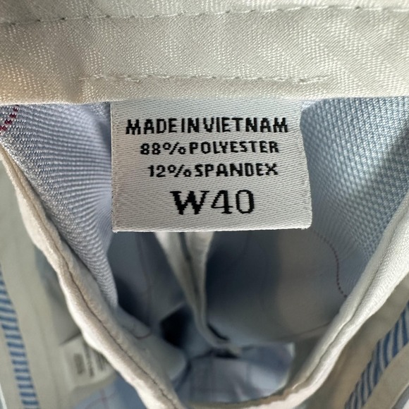 FootJoy Shorts Mens 40 Light Blue Red Windowpane Plaid Golf Performance Stretch - Picture 10 of 12